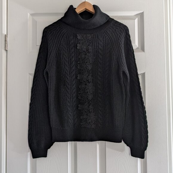 RW&CO. Sweaters - RW&CO turtleneck sweater balloon sleeves black size XS